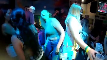 Party girls twist their ass and show nice bodies